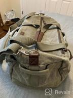 img 1 attached to Stone-Washed Cotton Canvas Retrospective 50 Duffel Bag review by Mack Cruz