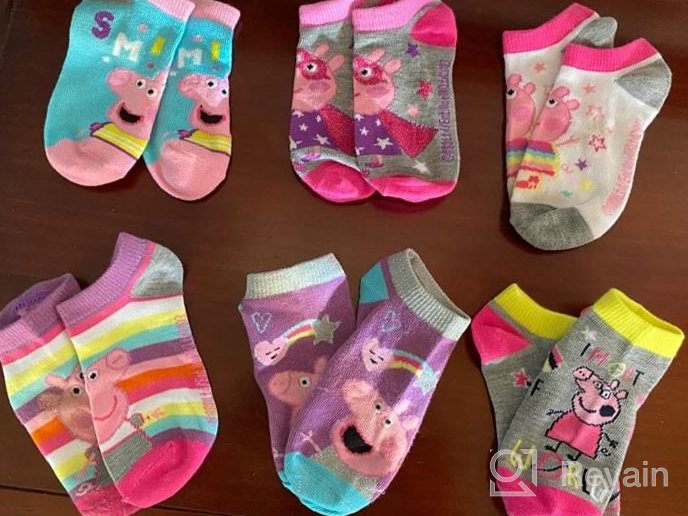 img 1 attached to 🐷 Adorable Peppa Pig Girls Toddler Multi Pack Socks Set: Cute and Comfortable! review by Alicia Watts