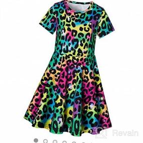 img 5 attached to Summer Sundress For Toddler Girls With Short Sleeves By ALISISTER