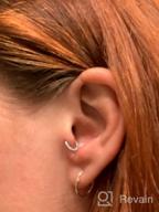 img 1 attached to 16G-18G 316L Stainless Steel CZ/OPAL Septum Clicker Ring Nose Daith Earrings Conch Helix Cartilage Tragus Lobe Belly Hoop Piercing Jewelry - PEAKLINK review by Jen Slocum