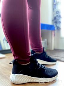 img 5 attached to Женские кроссовки Akk: легкие кроссовки с нескользящей сеткой для тренировок, прогулок, тенниса и спорта на открытом воздухе