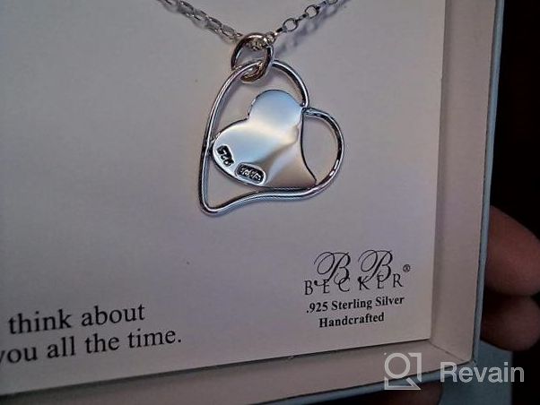 img 1 attached to 💕 Thoughtful Gesture: BB Becker Thinking of You Necklace - Show Your Love & Appreciation to Your Girlfriend/Wife with this Stunning Sterling Silver Jewelry review by Rhonda Tafoya