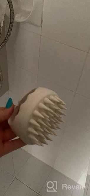 img 1 attached to Soft Silicone Hair Scalp Massager Shampoo Brush - Pink Hair Washing Exfoliator And Dandruff Remover For Thick, Curly, Wet Or Dry Hair Of Women, Men And Kids - AIMIKE Head Scrubber For Best Results review by Darius Glatzel