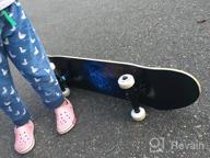 картинка 1 прикреплена к отзыву Beginner Friendly 32 Inch Skateboard For Adults, Teens, Kids, Girls And Boys - 8 Layer Canadian Maple Deck, Double Kick Concave For Tricks And Standard Riding Experience By Junli Skateboards от Brandon Show