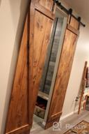 img 1 attached to DIYHD 6.6FT Rustic Black Double Cabinet Sliding Barn Door Hardware Kit For Closet Doors review by Joe Merculief
