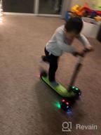 img 1 attached to 🛴 besrey Kick Scooter: Adjustable Height, LED Light Wheels, Extra Wide Deck - Perfect for Kids Ages 2-10! review by Chris Wilson