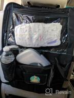 img 1 attached to XL Car Seat Organizer With Tablet Holder For Kids - BABYSEATER review by Josh Andrews