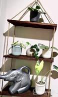 img 1 attached to 3 Tier White Wood Floating Shelves With Rope - Rustic Home Decor For Kitchen, Bathroom & Bedroom review by Allan Ryser