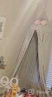 img 1 attached to 👑 ONMIER Girls Princess Bed Canopy: Pink Canopy for Crib & Toddler Kids Bed, Hanging Game Tent & Mosquito Net for Nursery Play Room Decor review by Darion Wooten