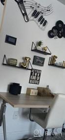 img 7 attached to 3-Piece Rustic Wall Mounted Floating Shelves Set - Perfect For Living Room, Bedroom & Kitchen Storage!