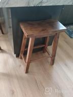 img 1 attached to Boraam 24-Inch Sonoma Bar Stool, Storm Grey Wire-Brush Finish review by Mario Olmos