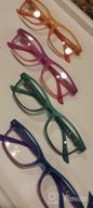 img 1 attached to EYEGUARD 4 Pack Reading Glasses For Women Fashion Colorful Gradient Readers review by Joy Miller