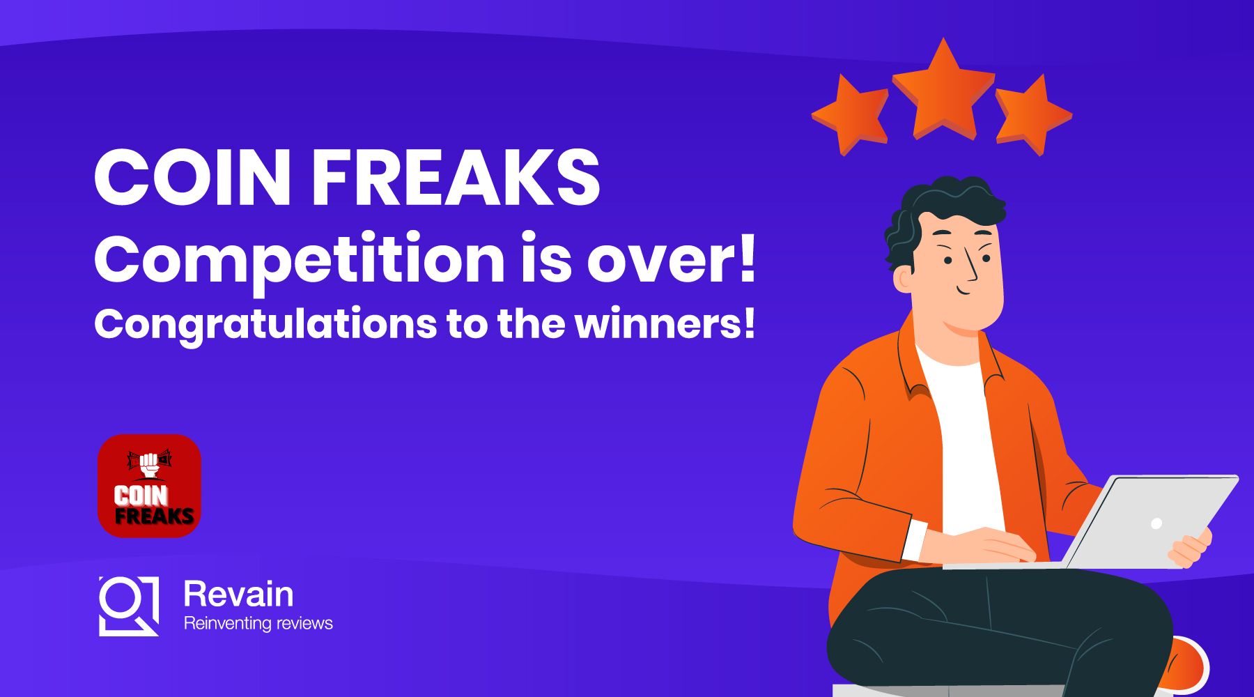 Article Revain and Coin Freaks review competition is over!