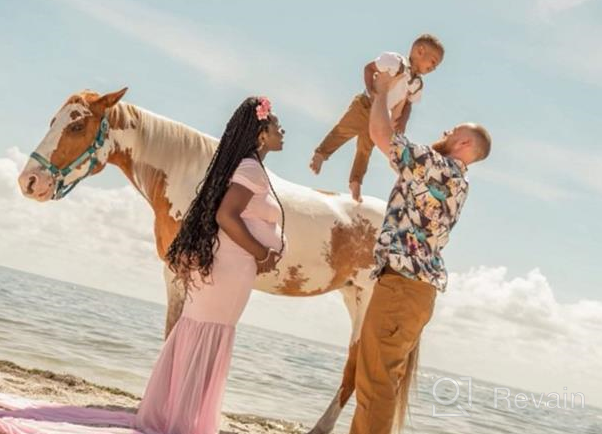 img 1 attached to Gorgeous Off Shoulder Mermaid Gown For Maternity Photo Shoot | ZIUMUDY review by Joe Nieves