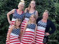 img 1 attached to Matching Mommy and Me American Flag Maxi Dresses for 4th of July Beach Fun review by Kenneth Cotton