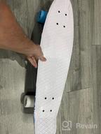 картинка 1 прикреплена к отзыву Versatile 27-Inch Skateboard For All Ages - Beginner To Pro Level - Trendy Shortboard With Changeable Wheels от Ken Barnett
