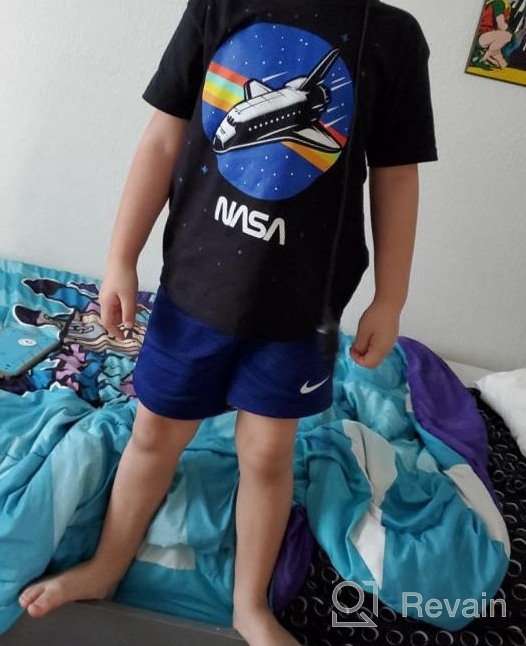 img 1 attached to 🚀 C-Life NASA Boys Graphic T-Shirt: 3-Pack Rockets & Outer Space Designs, Size 2-14 review by Johnny Mcnealy