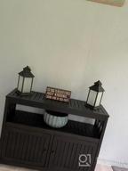 img 1 attached to DTY Outdoor Living Longs Peak Eucalyptus Sideboard, Espresso review by Ali Mitchell