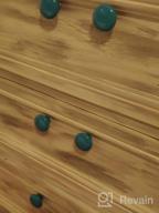 img 1 attached to Upgrade Your Decor With Huamulan'S 15-Piece Green Ceramic Knob Set: Perfect For Cabinets, Drawers, And More! review by Simon Nugroho
