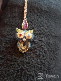 img 5 attached to 🦉 Stunning Owl Pendant Necklace with AAAA Austrian Crystal - Perfect for Women and Girls!