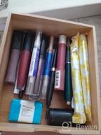 img 1 attached to Bamboo Desk Drawer Organizer With Multiple Compartments For Bills, Office Supplies, Cosmetics, Kitchen Utensils And More - Easy Access And No Assembly Required review by Mario Haan