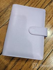 img 6 attached to Stylish Sooez A6 Notebook Binder With Magnetic Buckle Closure And Macaron Colors For Women