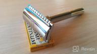 img 1 attached to Chrome Plated King C. Gillette Double Edge 🪒 Safety Razor Handle with 5 Platinum Coated Refills Pack review by Manaporn A Skuljaroe ᠌