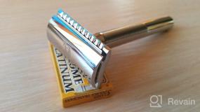 img 5 attached to Chrome Plated King C. Gillette Double Edge 🪒 Safety Razor Handle with 5 Platinum Coated Refills Pack