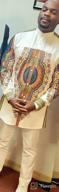 картинка 1 прикреплена к отзыву 🌍 Showcase Your Style with COOFANDY Men's African Dashiki Sleeve Button Shirts от Brad Mastermind