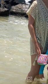 img 6 attached to Stylish Crochet Dress Beach Cover Up For Women Swimwear Pool Wear By Jeasona