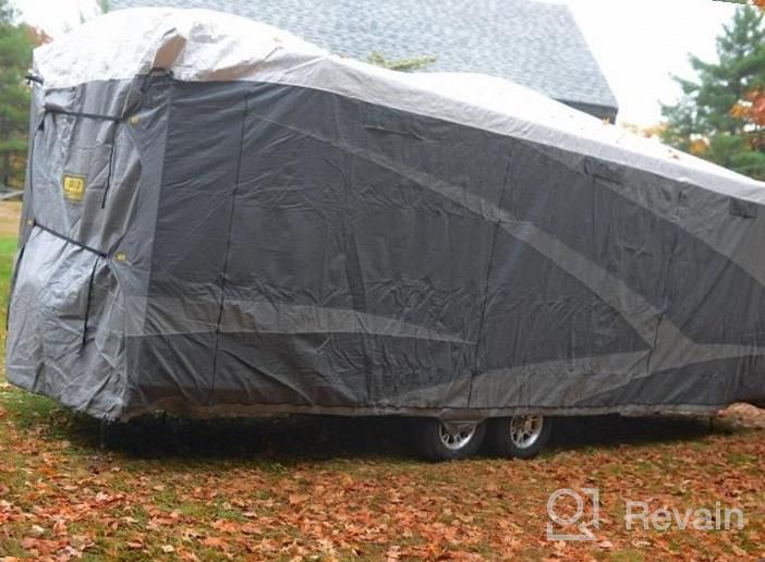 img 1 attached to ADCO 34844 Designer Series Gray/White 26' 1" - 28' 6" DuPont Tyvek Travel Trailer Cover review by Tyler Cooley