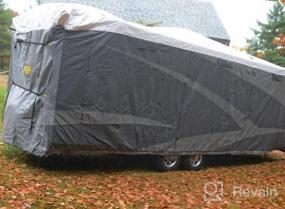 img 3 attached to ADCO 34844 Designer Series Gray/White 26' 1" - 28' 6" DuPont Tyvek Travel Trailer Cover
