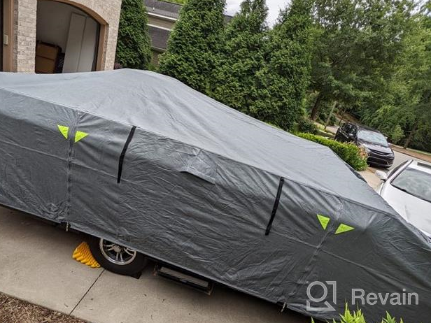 img 1 attached to IiSPORT 8-10Ft Long Pop-Up Folding Camper Trailer Cover - Waterproof & Tearproof RV Covers For Max Weather Protection review by Gonzalo Marshall