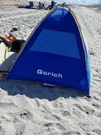 img 1 attached to Gorich UPF 50+ UV Protection Beach Tent Sun Shelter Canopy - Portable 3/4-5/6-7 Person Shade Tent, Lightweight & Easy Setup Cabana Beach Tent review by James Cruz