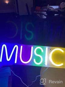 img 5 attached to Colorful LED Neon Happy Birthday Signs For Perfect Party Decoration - USB Reusable Wall Light For Anniversary, Bar, And Home Use