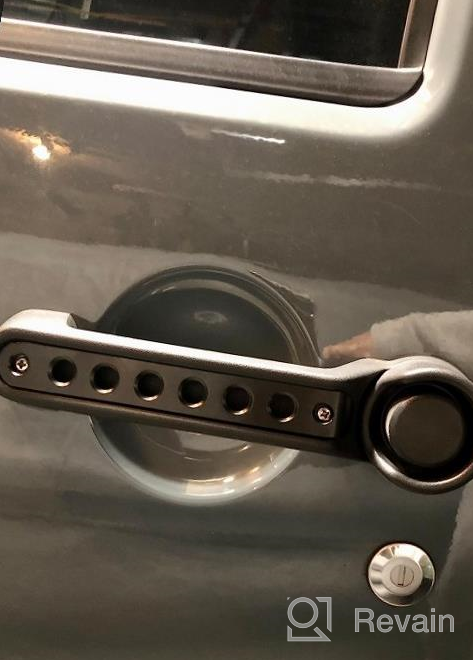 img 1 attached to Upgrade Your Jeep Wrangler JK With 3Pcs Aluminum Side Door Grab Handles - Compatible With 2007-2017 Models - Black Trim review by Luis Jacob