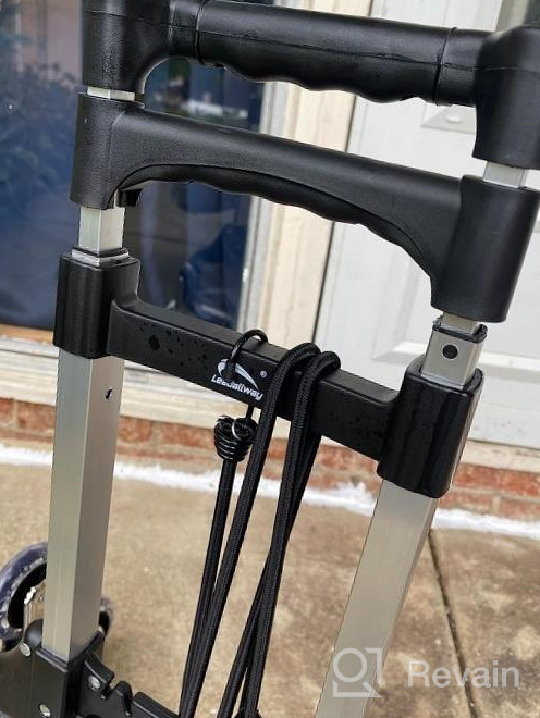 img 1 attached to Portable Aluminum Stair Climber Cart With Rope Handle: The Ultimate Heavy Lifting Solution review by Brandon Roberts