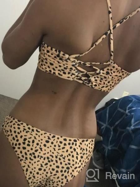 img 1 attached to Unleash Your Wild Side In StarVnc Women'S Leopard Two-Piece Bikini! review by Chris Tobin