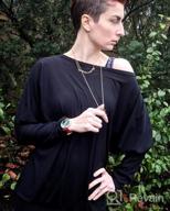 img 1 attached to Chic And Cozy: Women'S Ribbed Batwing Sleeve Off-Shoulder Top By EXLURA review by Steven Adams