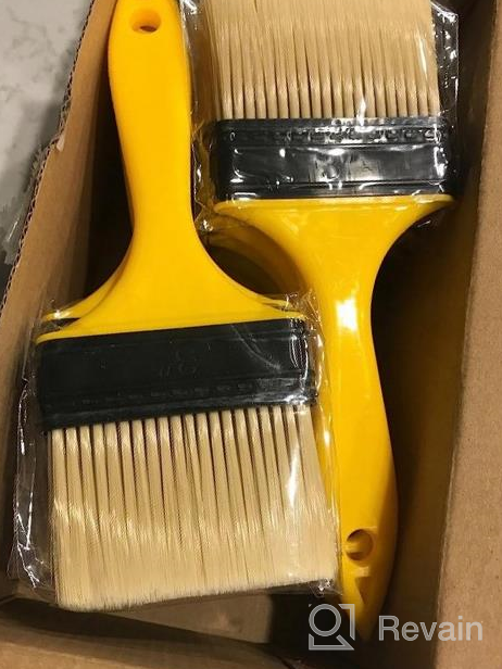 img 1 attached to PANCLUB Paint Brushes For Walls 5 Pcs, Chip Brush Set, 1, 1, 2, 2, 3 Inch Chalk Paint Brush For Furniture, Wax Brush, Disposable Brush, Trim Paint Brushes, Varnish Brush review by Sam Calderon