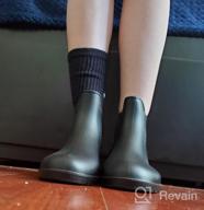 img 1 attached to Waterproof Women'S Garden Ankle Rain Boots - Anti-Slip Chelsea Booties By Babaka review by George Marquez