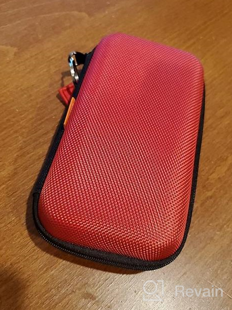 img 1 attached to GLCON Hard EVA Protective Case - Small Travel Case With Mesh Inner Pocket & Zipper Enclosure For Charging Cable, Power Bank, Hard Drive, Cell Phone, External Battery Storage - 3 Colors Available review by Marley Woods