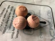 img 1 attached to 100% Natural Cedar Blocks For Clothes Storage | 100Pack Aromatic Cedar Balls For Drawers & Closets | ACMETOP Storage Accessories review by Katie Pearce