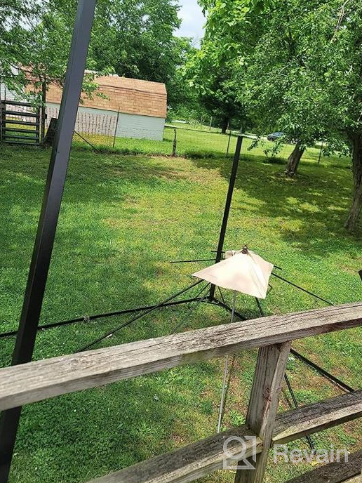 img 1 attached to YOLENY 10X12 FT Outdoor Gazebo With Steel Frame, Vented Soft Top For Backyard, Patio, Party, And Events In Beige Color review by Steven Latham