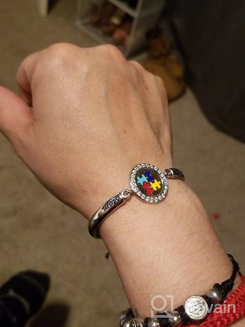 img 1 attached to FEELMEM Autism Awareness Bracelet – A Proud Gift for Autism Grandmas Supporting Autism Speaks and Autism Community review by Derrick Villarreal