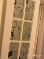 img 1 attached to White Flower Window Film Privacy - DUOFIRE Static Cling No Glue Anti-UV Sticker For Bathroom, Bedroom & Living Room (23.6In X 78.7In) - DP014W review by Kristin Rogness