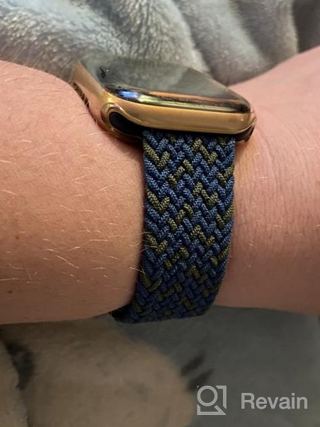 img 1 attached to Bandiction Stretchy Braided Solo Loop Bands Compatible With Apple Watch Band 44Mm 40Mm 38Mm 42Mm 41Mm 45Mm 49Mm IWatch Bands Women Men, Elastic Strap For IWatch Ultra SE Series 8/7/6/5/4/3/2/1 review by Corey Slivinsky