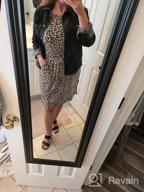img 1 attached to Flattering And Comfortable Knee Length Dress For Women With Hidden Drawstring Waist - Levaca Fashion review by Tammy Jackson
