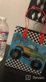 img 8 attached to Monster Truck Themed Party Favor Bags Treat Bags With Handles, Monster Truck Candy Bags For Birthday Party Goodie Bags, Party Supply Decoration, Pack Of 12