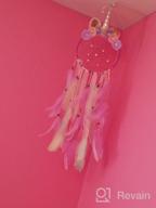 картинка 1 прикреплена к отзыву QtGirl Unicorn Dream Catcher Feather Wall Decor: Vibrant Flower Dream Catcher for Girls Bedroom – Stunning Flower Wall Hanging Decoration от Tyshawn Adams